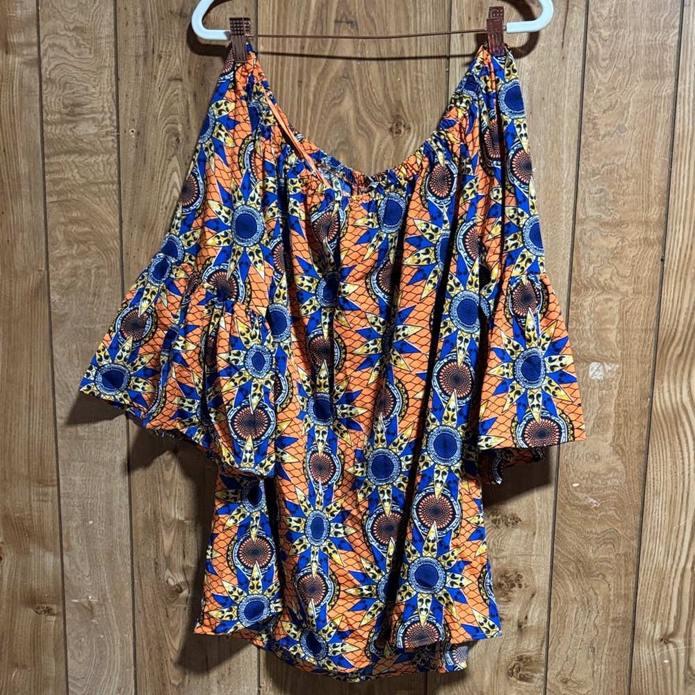 Colorful Geometric Women's Blouse